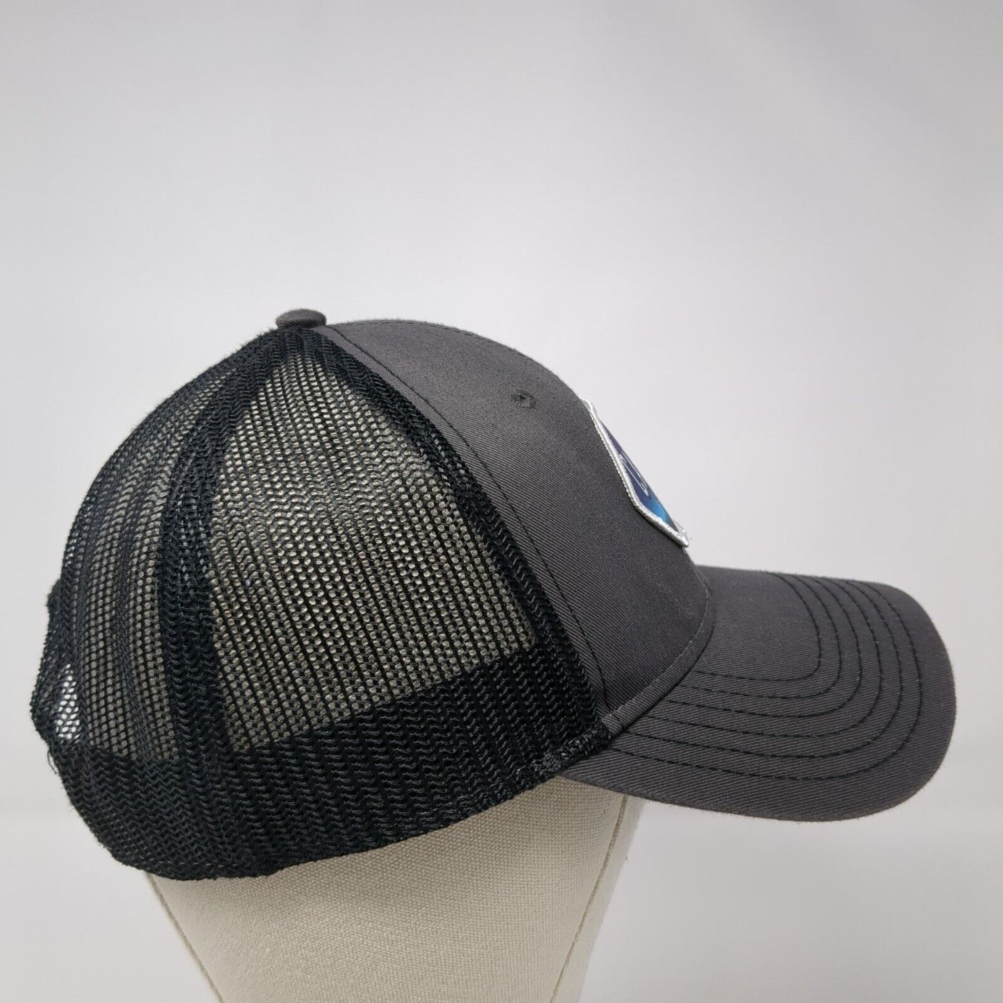 Captain's Sports Lounge Snapback Trucker Hat Gray One Size Mesh Back