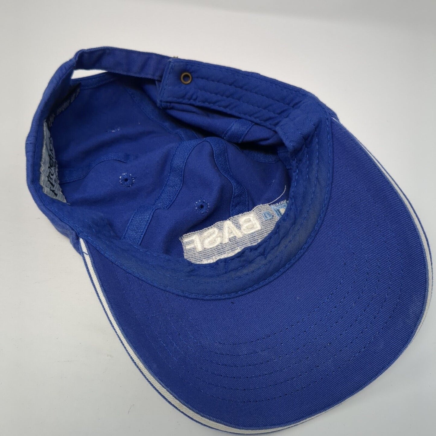 D-BASF We Create Chemistry Slideback Hat Blue One Size Adjustable K-Products