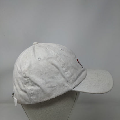 VIBES Slideback Hat Cream One Size Adjustable Embroidered 6 Panel Cotton
