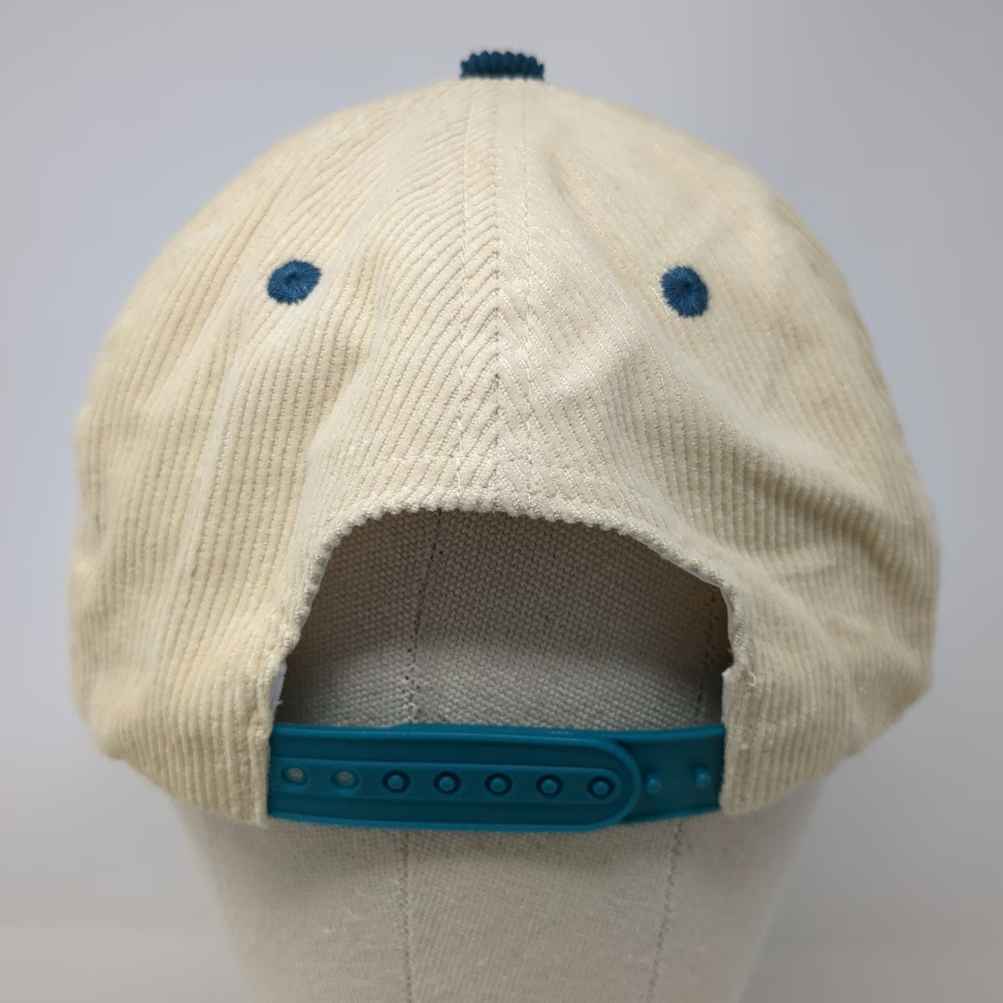 Allegory Snapback Hat Beige Blue One Size Corduroy Bond Stronger Than Blood