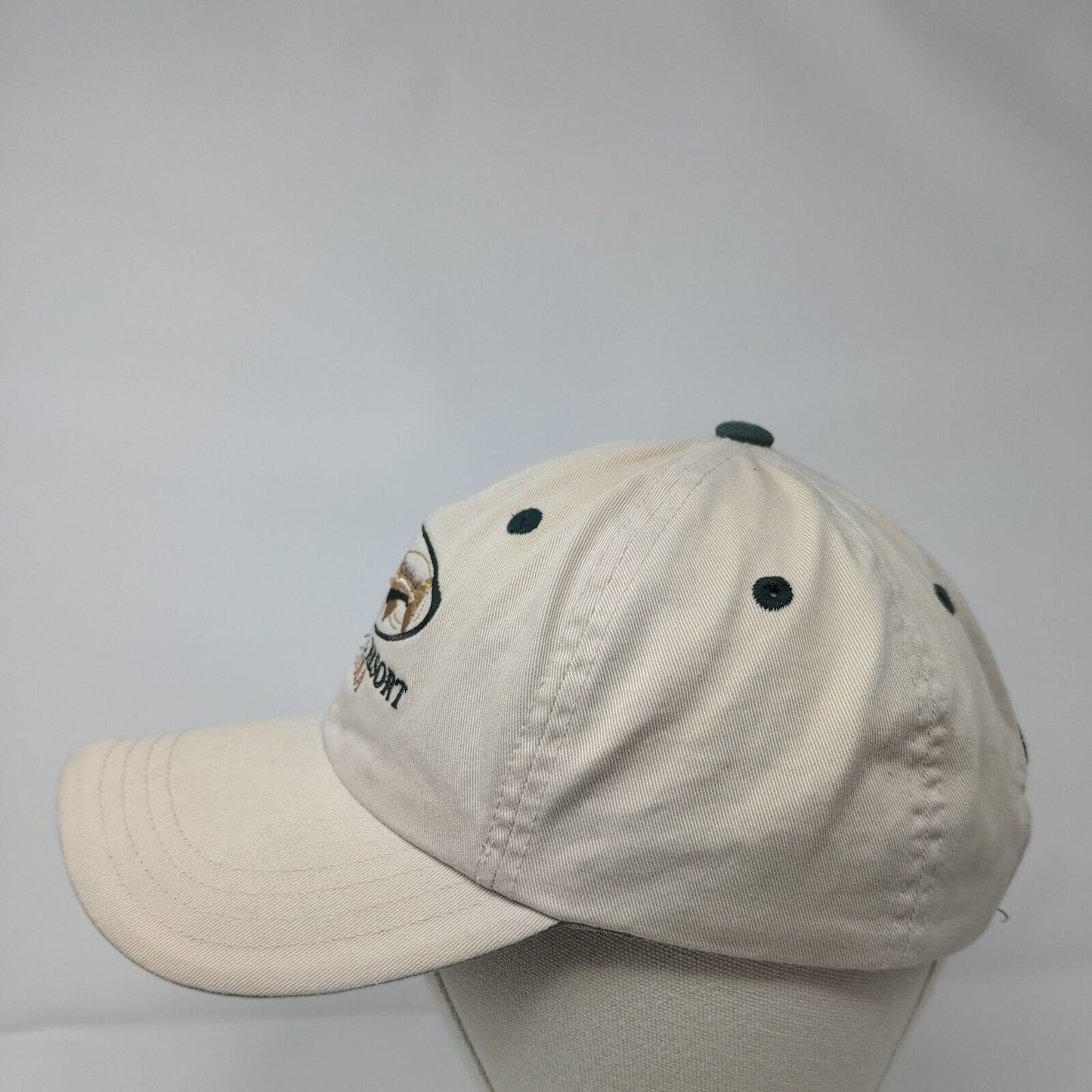 Waterfall Resort Alaska Strapback Hat Tan One Size Embroidered Imperial