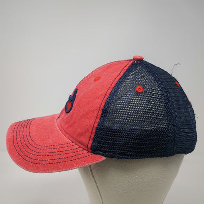 Legacy Trucker Hat Red Blue One Size Nantucket Island Map Snapback Mesh