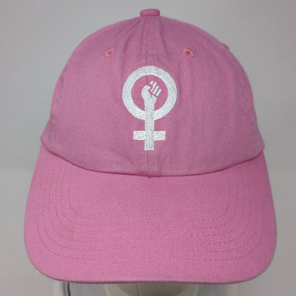 Port Authority Slideback Hat Pink One Size Adjustable Embroidered Logo