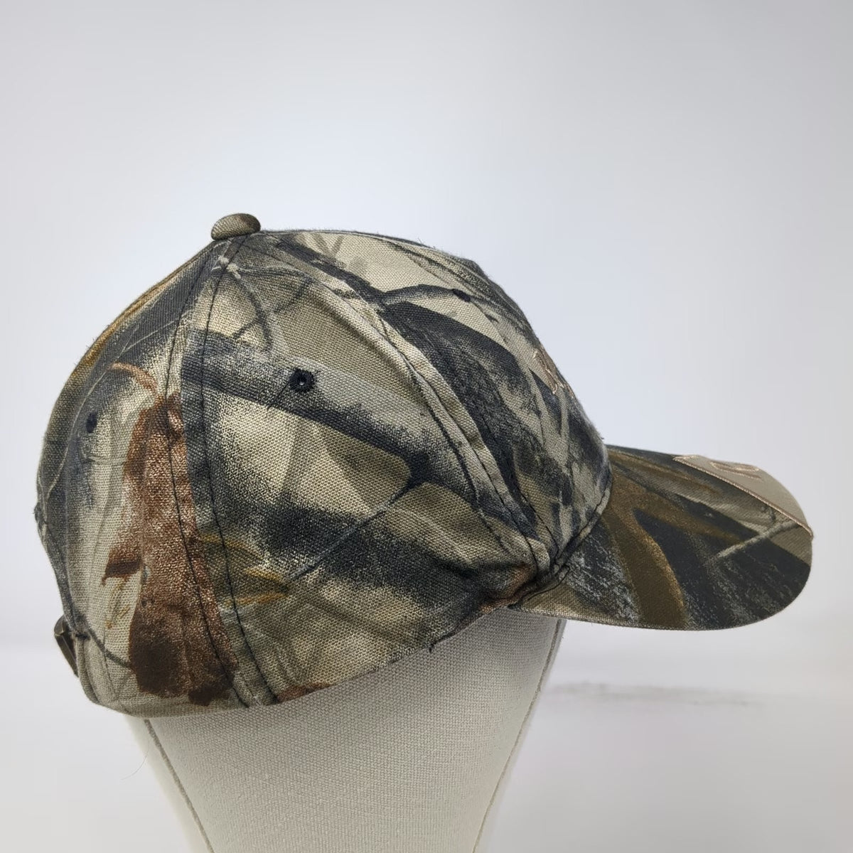 Remington Baseball Cap Green Camo One Size Realtree Hardwoods Slideback Hat