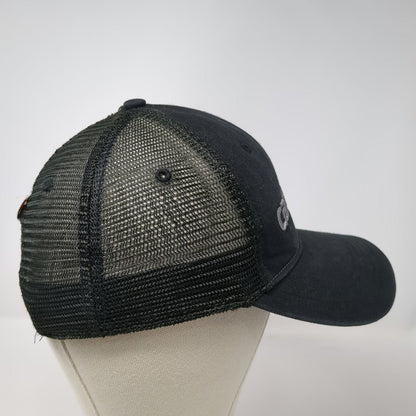 Carhartt Trucker Hat Black One Size Mesh Snapback Logo Workwear Adjustable Hat