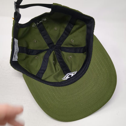 Rivian Baseball Cap Green White One Size Cotton Made in USA Adjustable Strap Hat