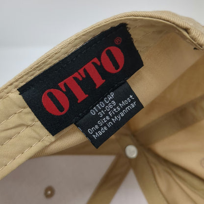 Otto 5 Panel Brown One Size Snapback Hat Anthem Made For More Script Embroidery