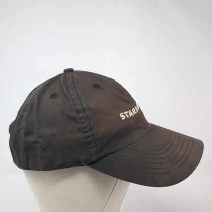 Starbucks Spell Out Strapback Hat Black One Size Adjustable Uniform