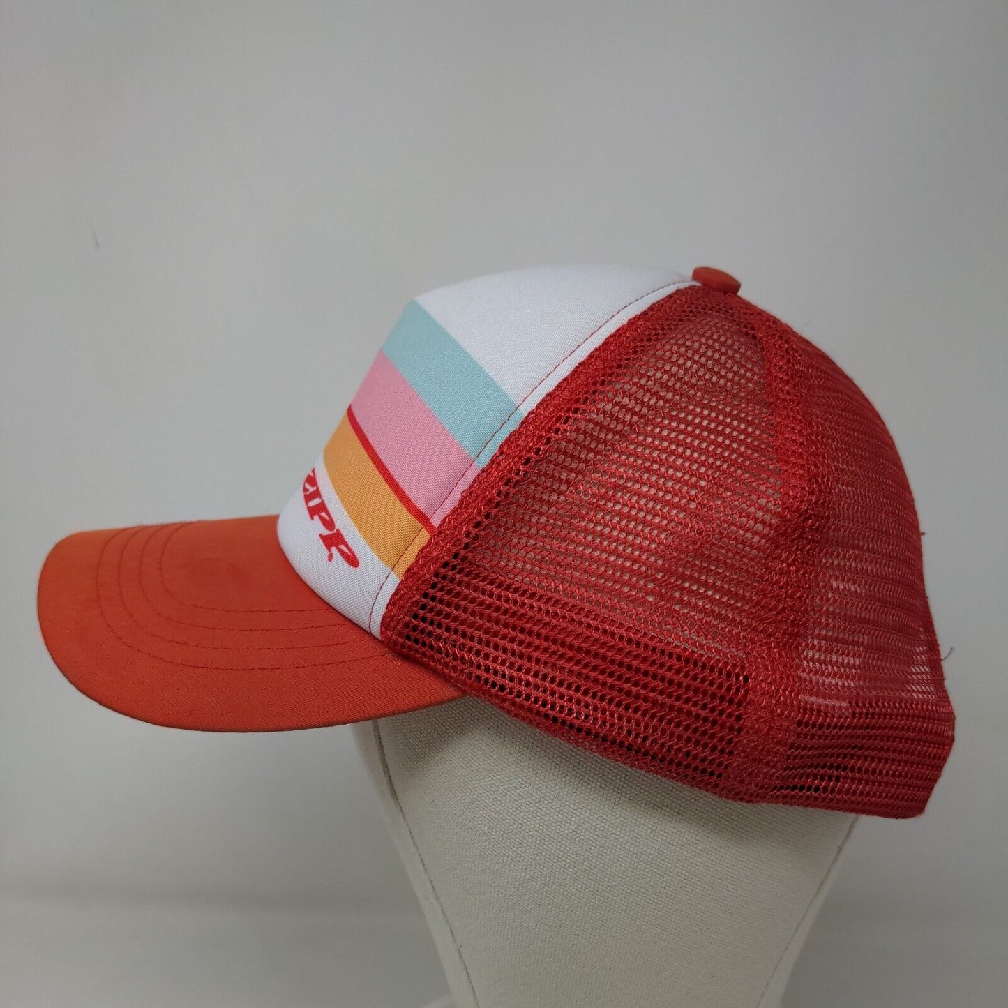 Boco Gear Men's Snapback Mesh Back Hat Zipp Graphic Logo Striped