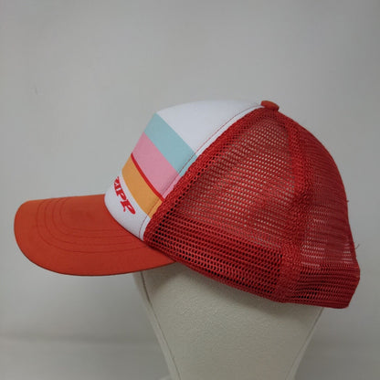 Boco Gear Men's Snapback Mesh Back Hat Zipp Graphic Logo Striped