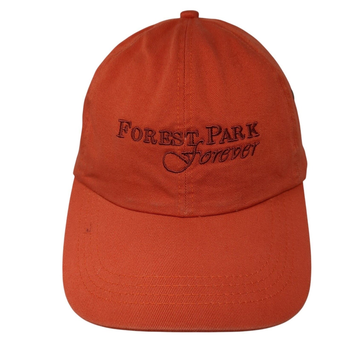 Forest Park Forever Srapback Hat Orange One Size Adjustable 6 Panel Cap America