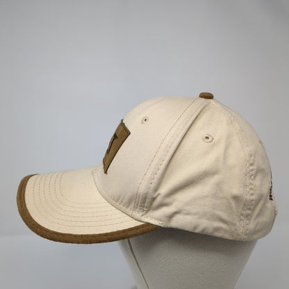 CAT Western State Equipment Strapback Hat Tan OS Adjustable Embroidered Cotton