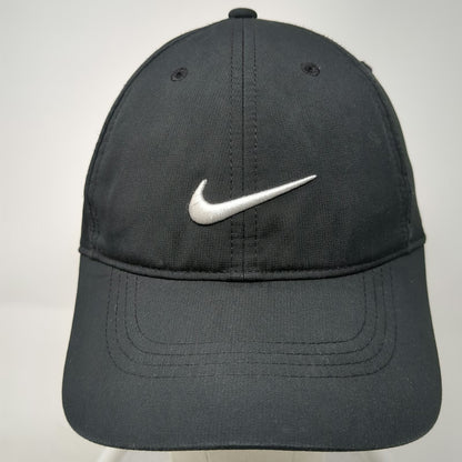 Nike Golf Baseball Cap Black One Size Embroidered Swoosh Strapback Sport Hat