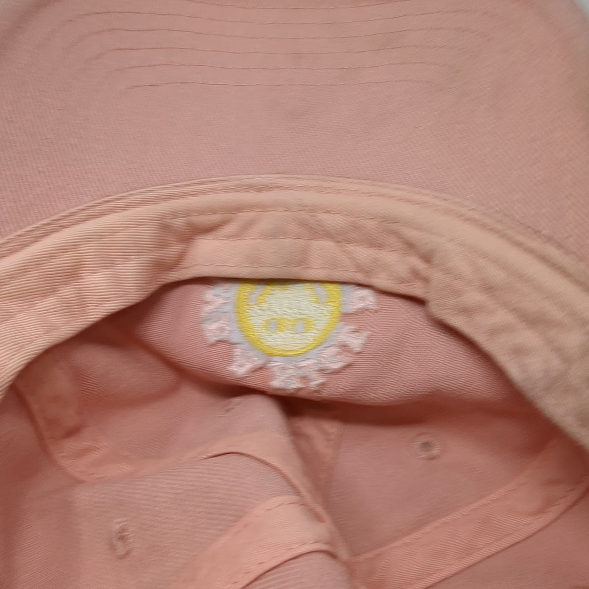 American Eagle Baseball Cap Pink One Size Smiley Face Have a Nice Day Cotton Hat