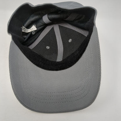 Athletic Works Fitted Hat Gray L/XL Lightweight Vented Holes 6 Panel Blank