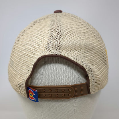 YOColorado Brown Trucker Hat One Size Ski Area Pine Tree Patch Snapback Rope