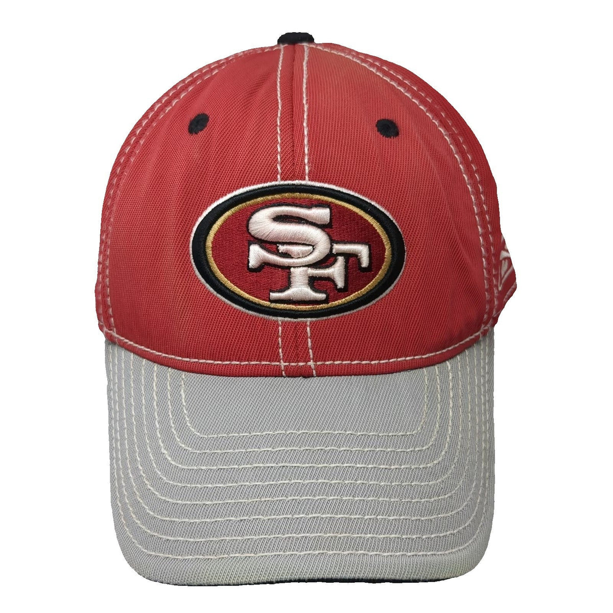 San Francisco 49ers NFL Reebok Red Gray XL Onfield Contrast Stitching Cap Hat