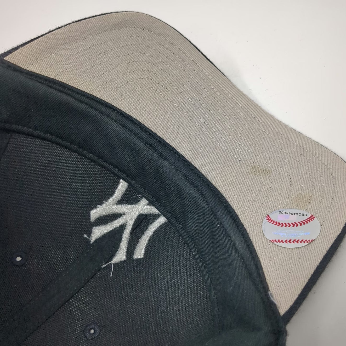 New York Yankees MLB '47 Baseball Cap Blue OSFM Gray Undervisor Strapback Hat