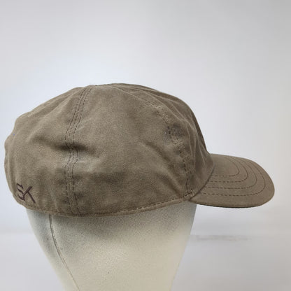 Stormy Kromer Baseball Cap Brown 7 3/4 Waxed Canvas SK Logo Fitted USA Made Hat