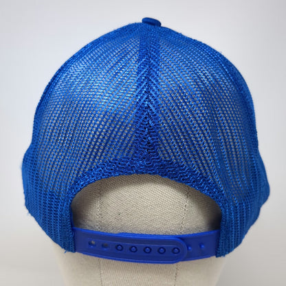 Mad Hatter Permco Blue One Size Trucker Hat Mesh Snapback Rope Foam Hydraulic