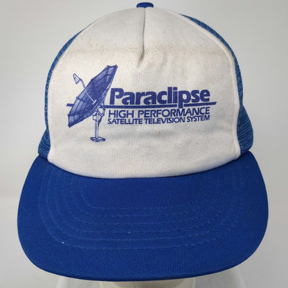 Kap.II Trucker Hat Blue One Size Paraclipse Satellite TV System Mesh Snapback