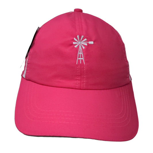 Kate Lord Women's Strapback Hat Pink Adjustable Embroidered Windmill Logo W/Tags