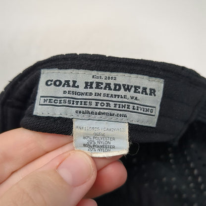 Coal 5 Panel Hat Black One Size Mesh Crown Slideback Lightweight Nylon Outdoor