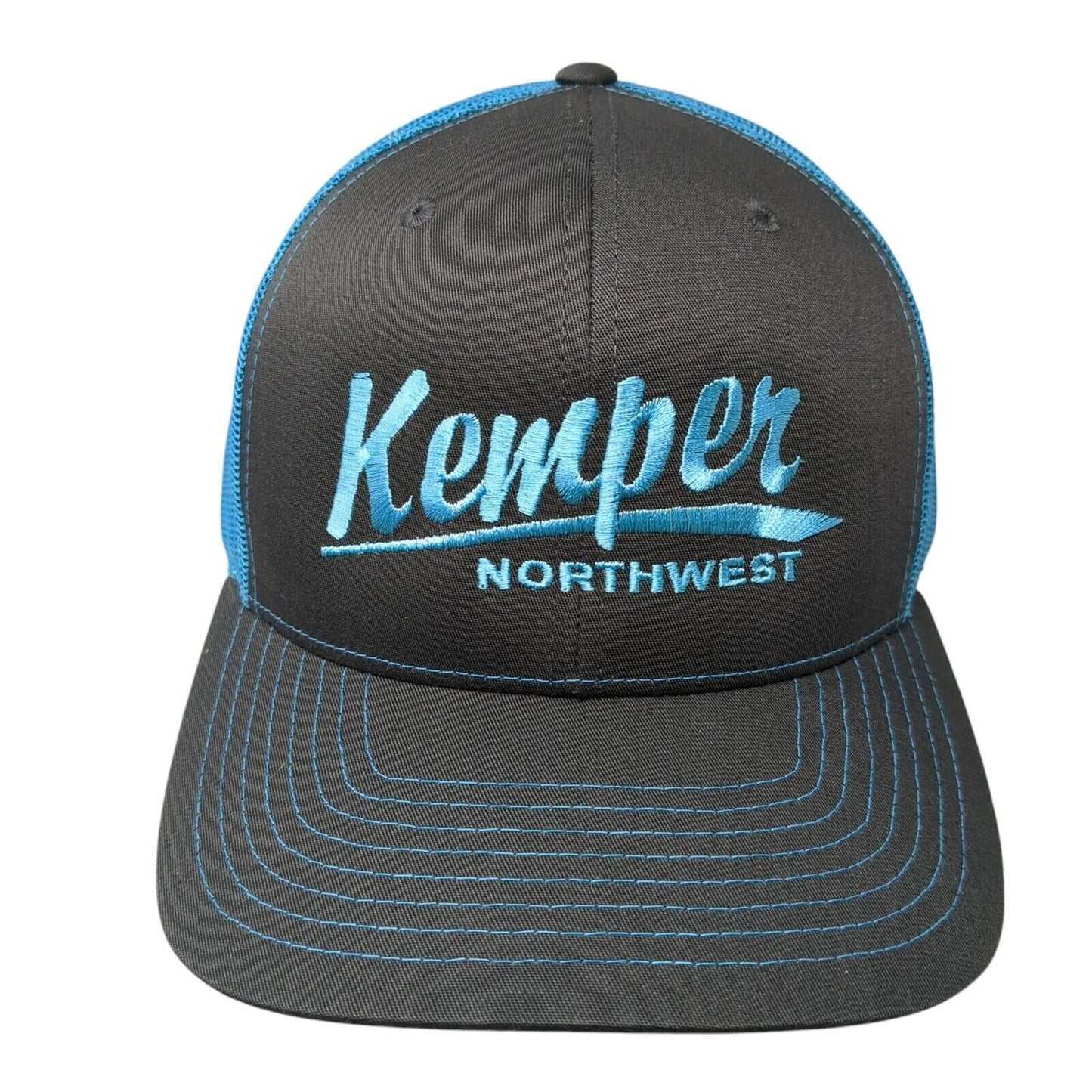 Kemper Northwest Snapback Trucker Hat Multicolor One Size Mesh Back