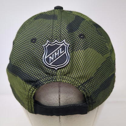 New Jersey Devils NHL Fanatics Cap Black Green One Size Salute to Service Camo