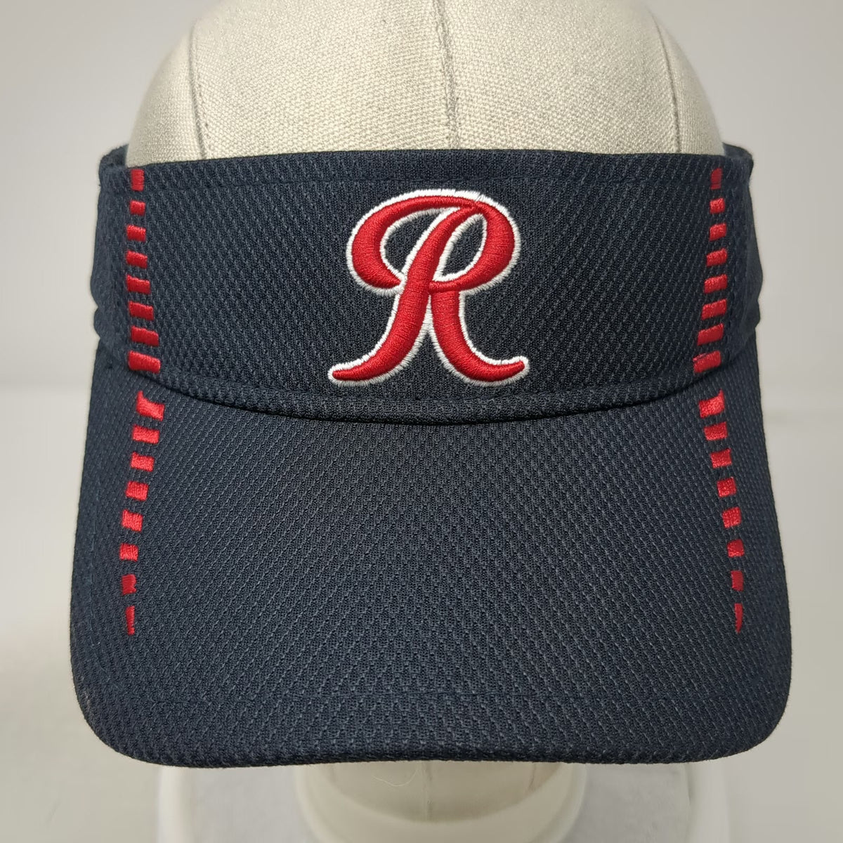 Tacoma Rainiers MiLB New Era Visor Blue One Size Polyester Strapback Hat R Logo