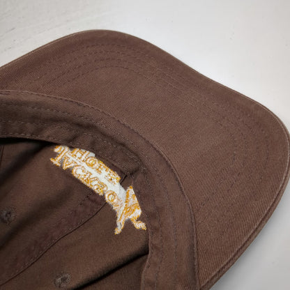 Imperial Baseball Cap Brown Yellow One Size Jackson Hole Wyoming Bronco Hat