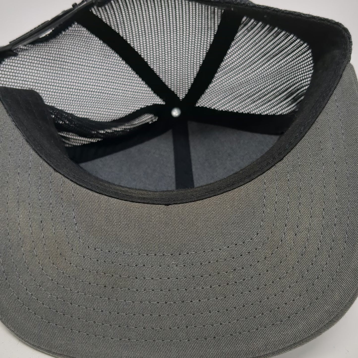 Richardson 5 Panel Gray One Size Mesh Snapback American Proud Diesel Power Hat