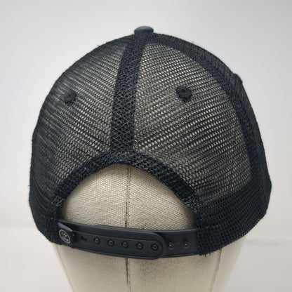 Life is Good Trucker Hat Blue One Size Rainbow Graphic Mesh Snapback Patch