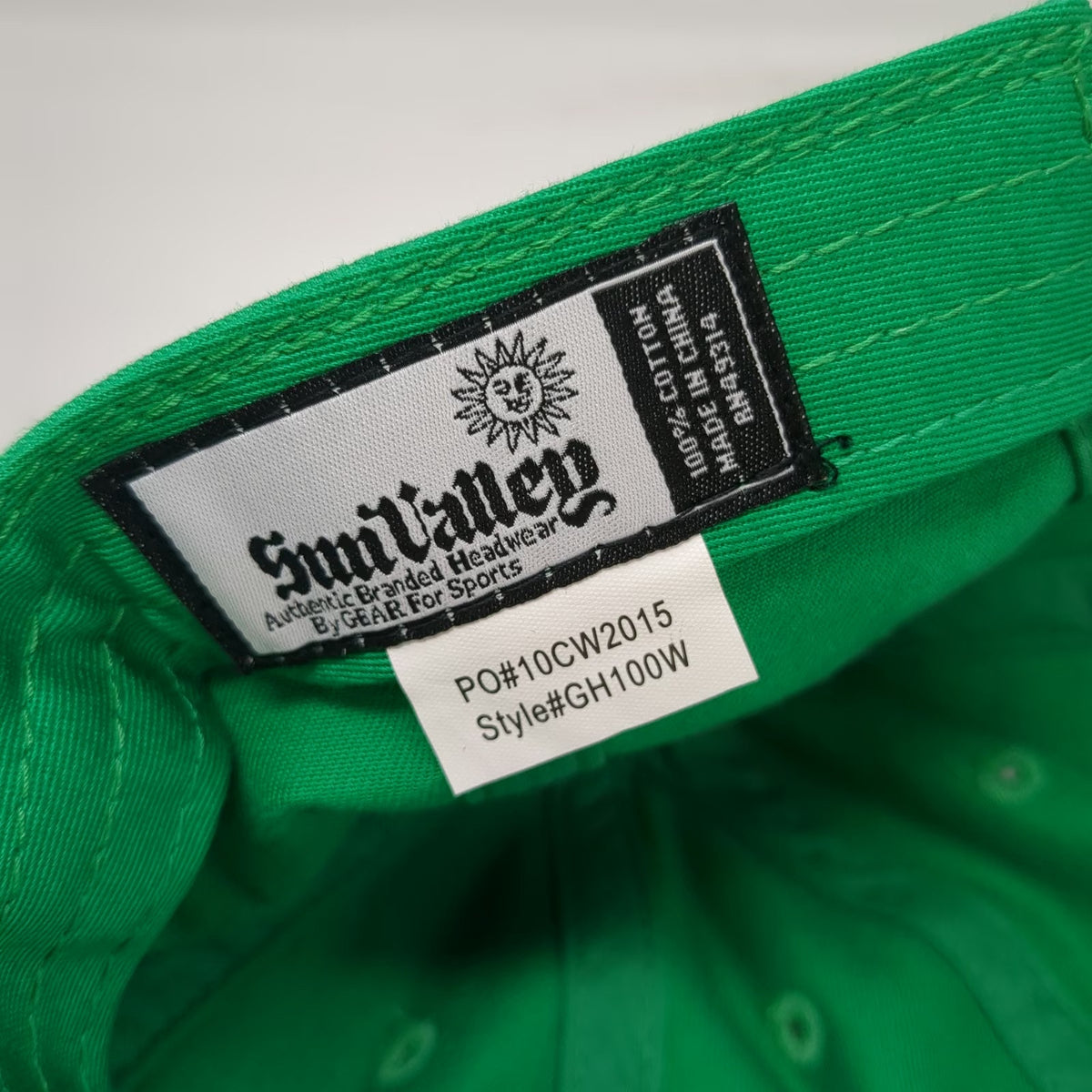 Gear For Sports Baseball Cap Green One Size Rhinestone Sun Valley Graphic Hat
