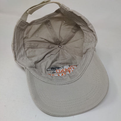 Grand Bahamas Turtle Strapback Hat Tan One Size Embroidered Adjustable