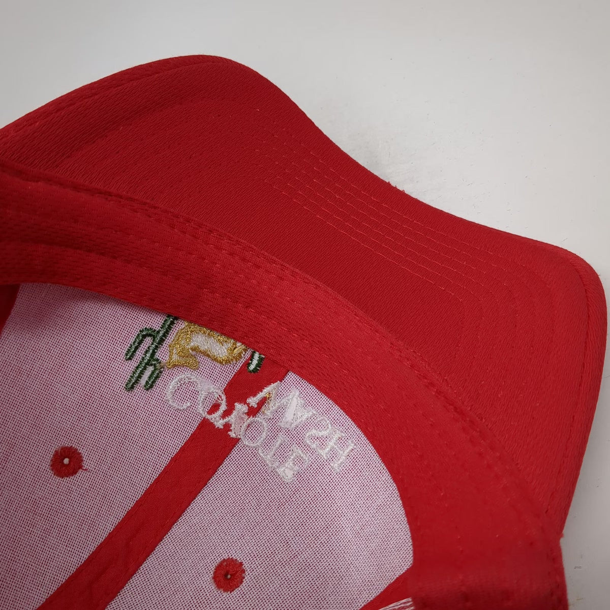 Sport-Tek Baseball Cap Red One Size Coyote Wash Cactus Embroidered Strapback Hat