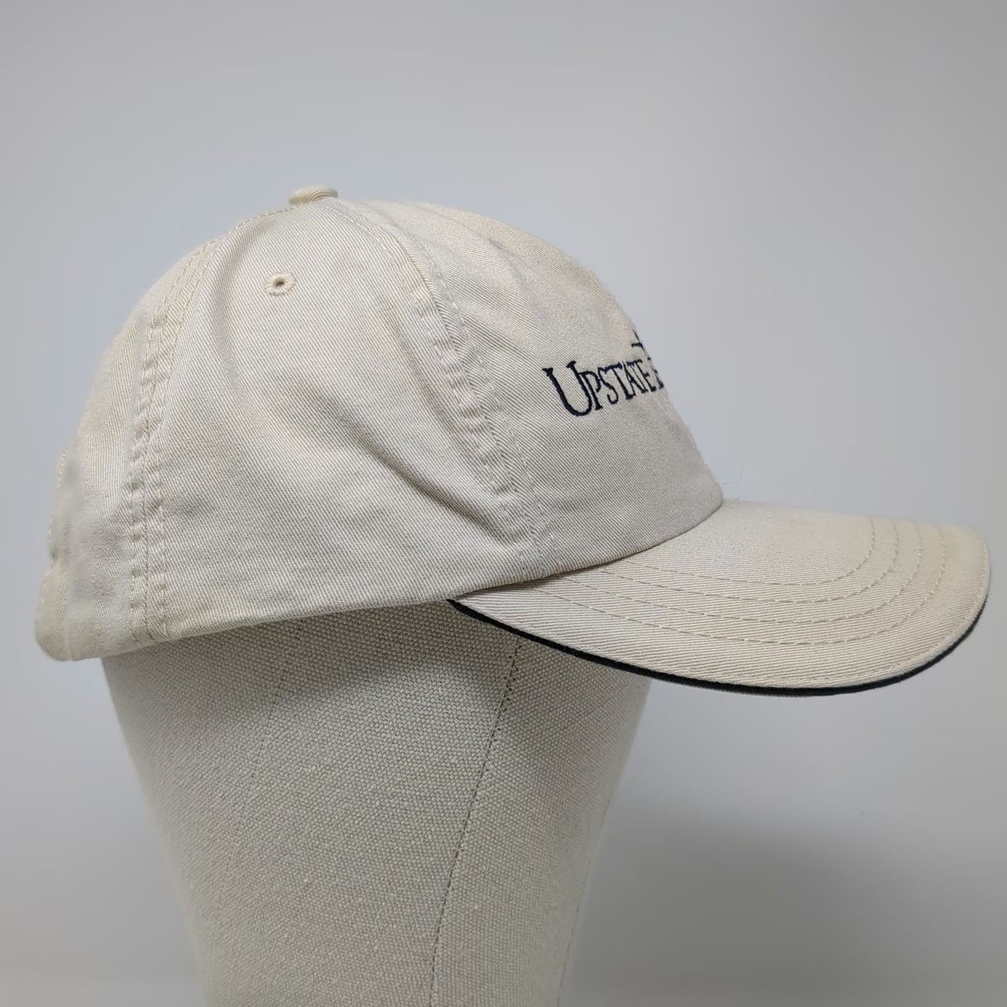 American Dry Goods Baseball Cap Beige Blue One Size Upstate Cerebral Palsy Hat