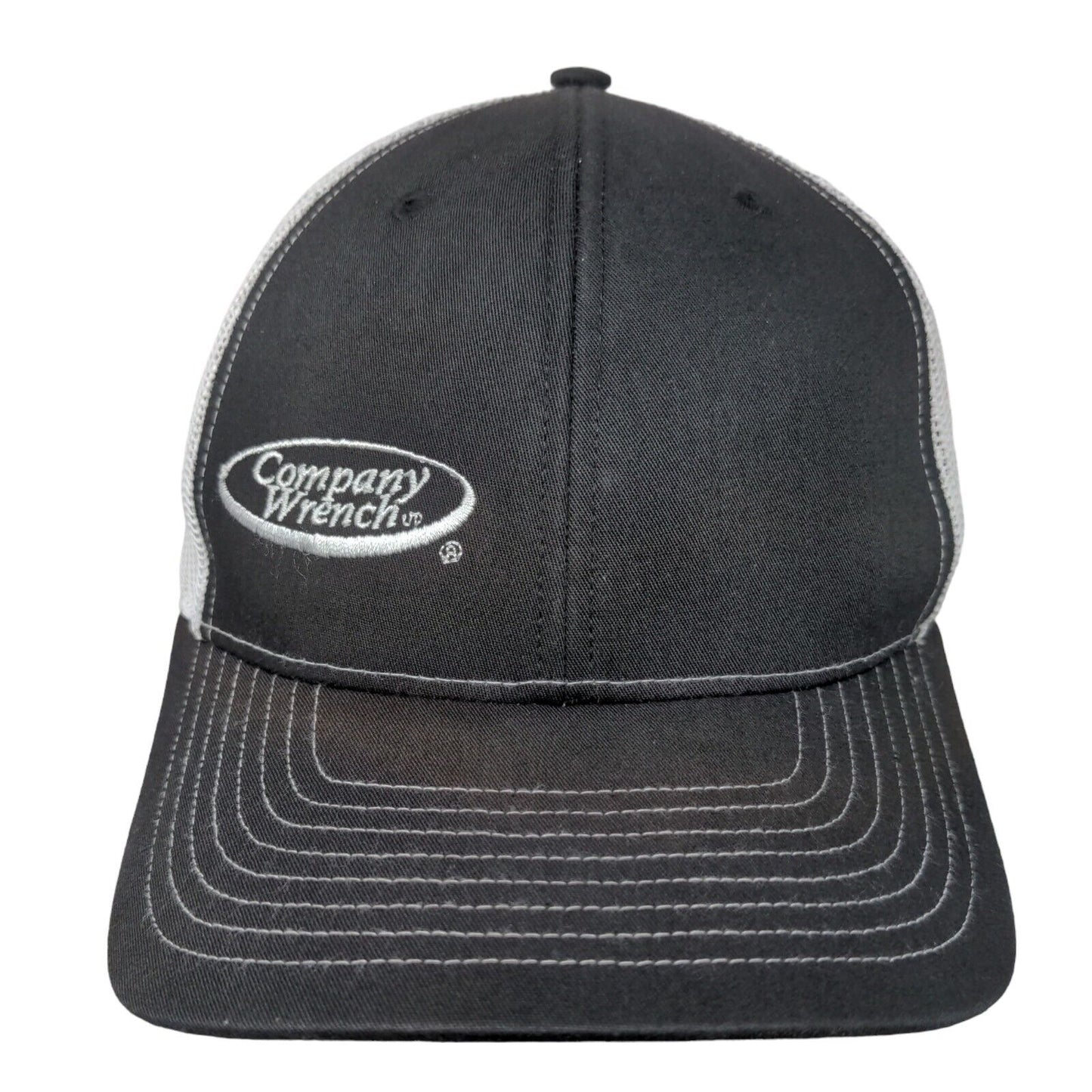Company Wrench Snapback Mesh Back Trucker Hat Black One Size Colorblock