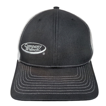 Company Wrench Snapback Mesh Back Trucker Hat Black One Size Colorblock