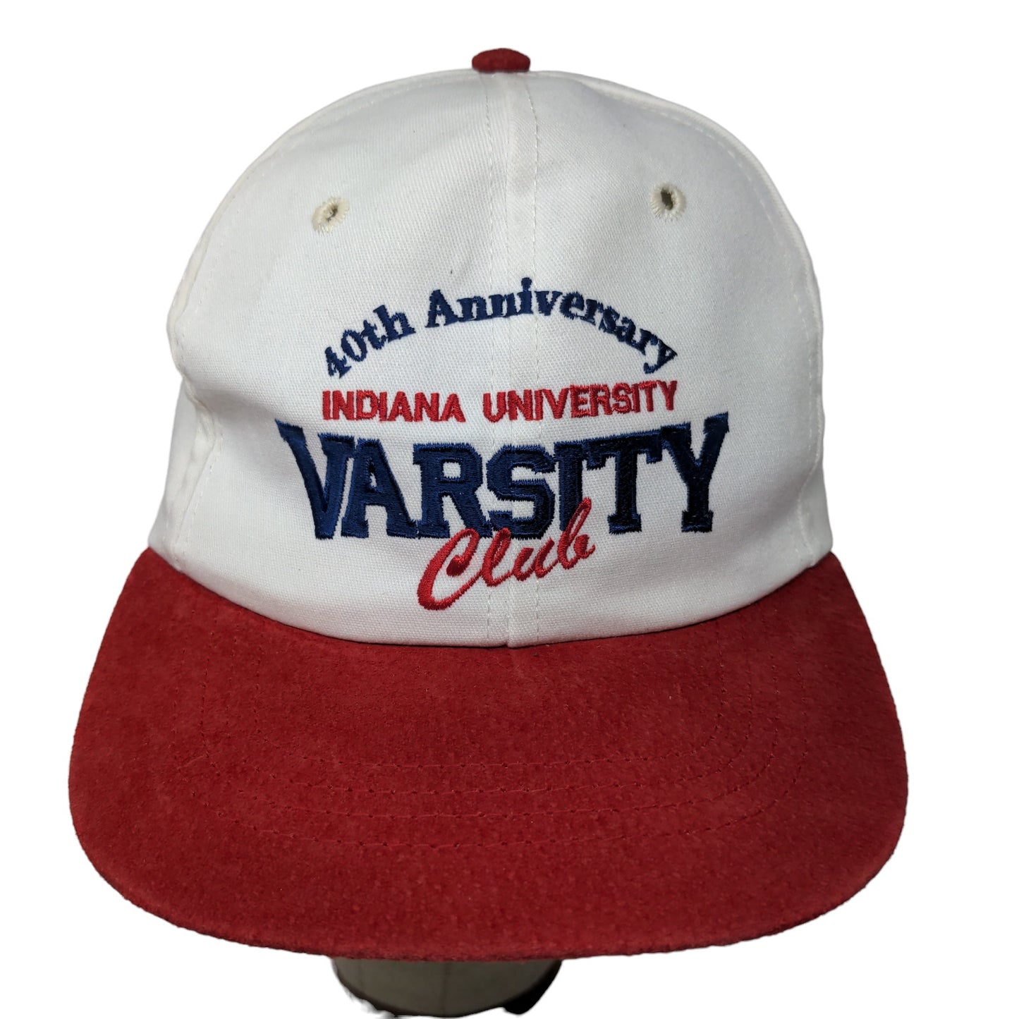 Indiana University Varsity Club Men's Slideback Hat 40th Anniversary Vintage USA