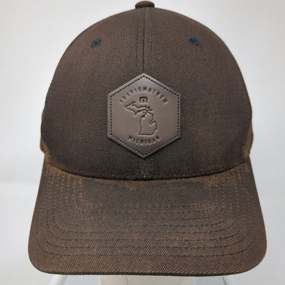TravisMathew Snapback Brown One Size Michigan State Patch Flexfit 110 Golf Hat