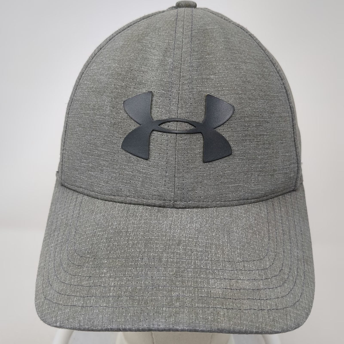 Under Armour Baseball Cap Gray L CoolSwitch Breathable Fitted Curved Brim Hat