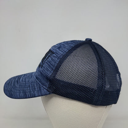 Azure Men's Snapback Mesh Back Hat Blue Adjustable Great Smoky Mountains Logo