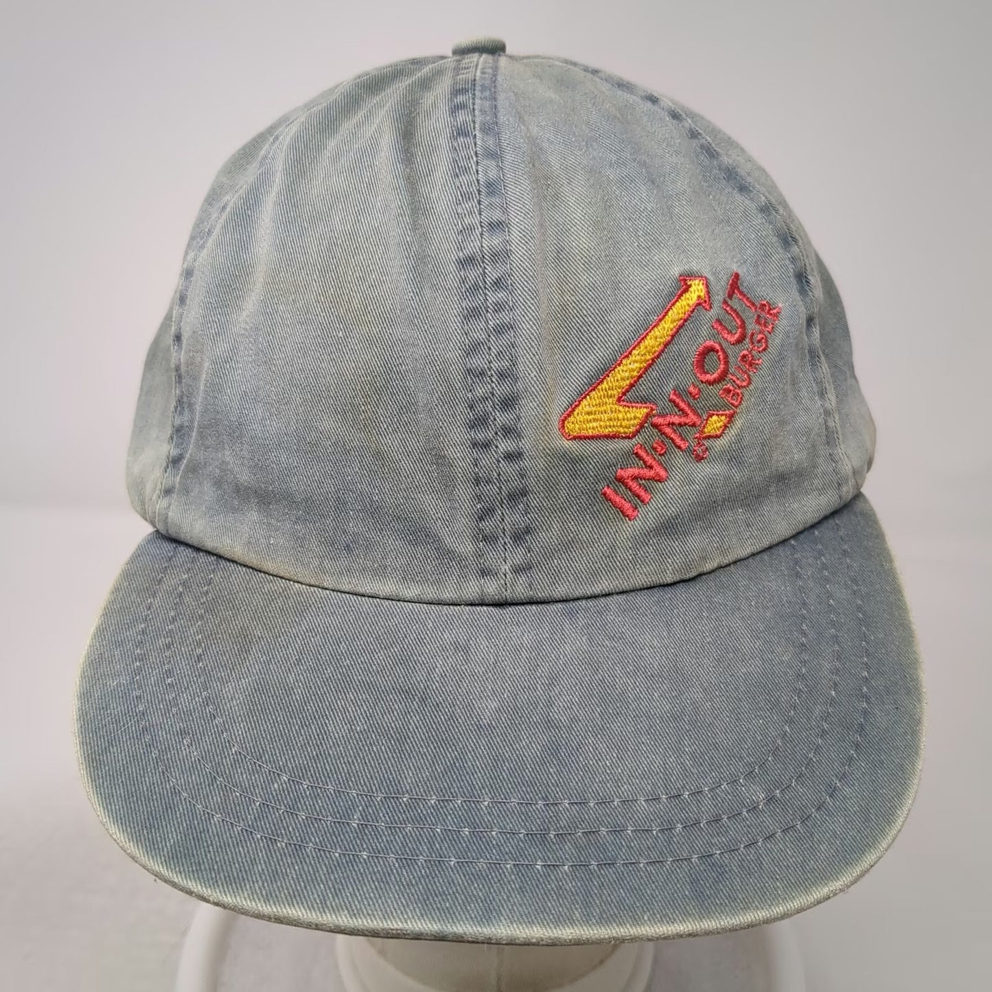 In-N-Out Burger Blue Baseball Cap One Size Slideback Embroidered Logo Hat
