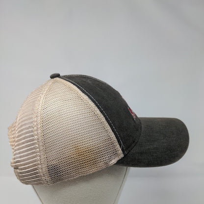 Ashton Slideback Trucker Hat Gray OSFA Adjustable Embroidered Mesh Back 6 Panel