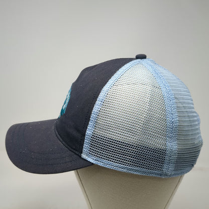 Patagonia Trucker Hat Blue One Size Snapback Built To Endure Mountains Mesh