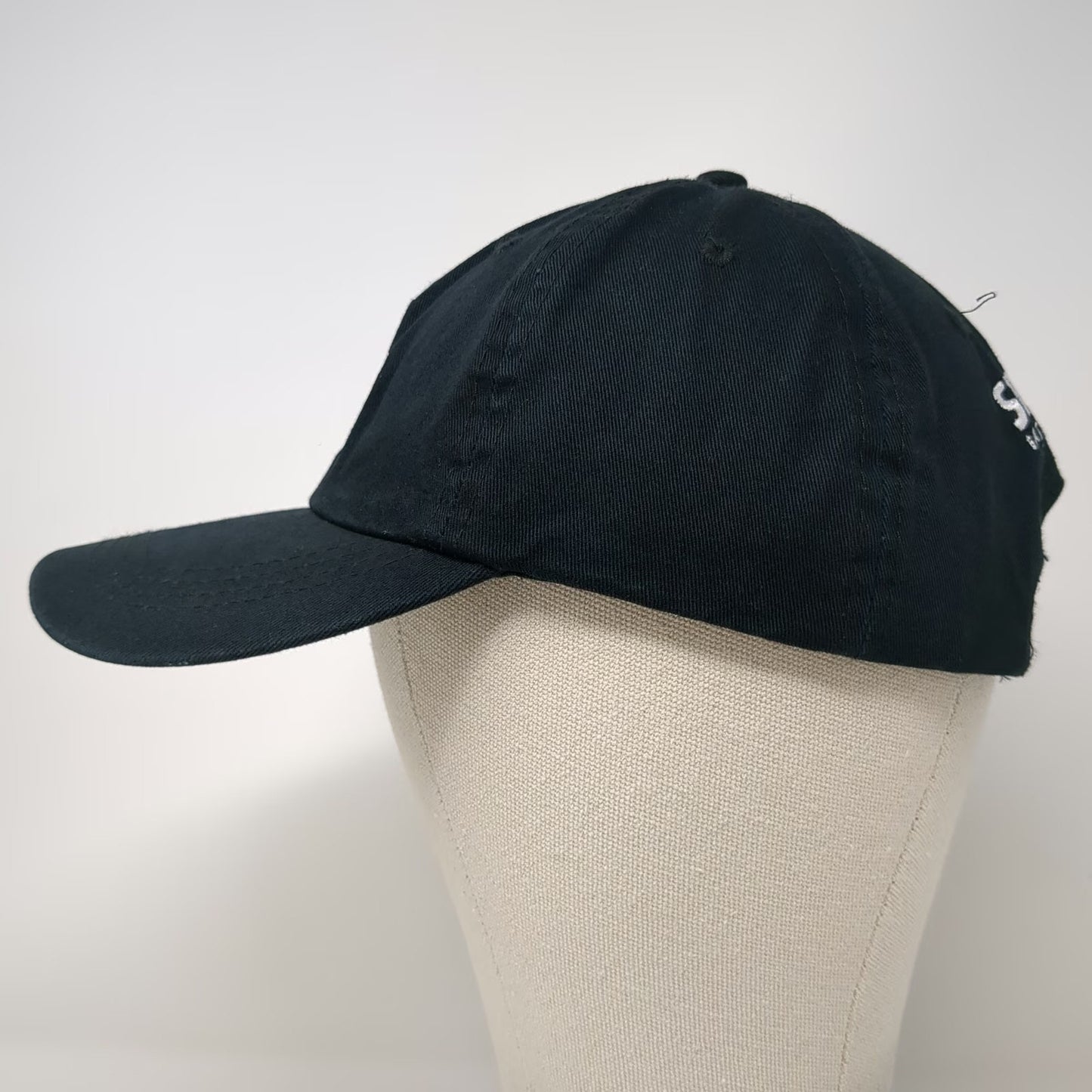 Sirius Satellite Radio Dog Logo Baseball Cap Black One Size Slideback Strap Hat