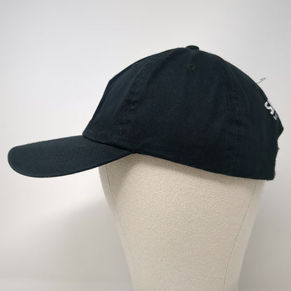 Sirius Satellite Radio Dog Logo Baseball Cap Black One Size Slideback Strap Hat