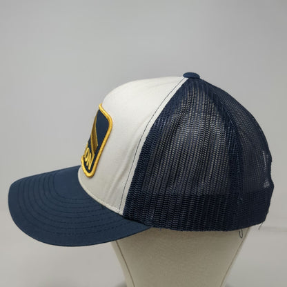 Grafletics Trucker Hat Blue One Size Oregon Mountain Patch Mesh Snapback Cap