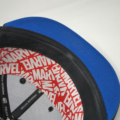 Marvel Spider-Man Black 7 3/8 Snapback Hat Side Patch Enamel Pin Fitted Lids